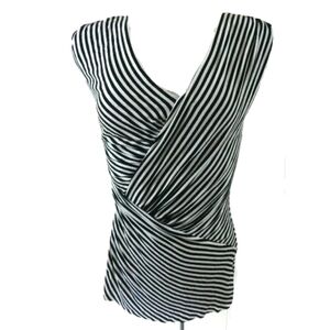 Bailey 44 Striped V-Neck Stretch Knit Tank